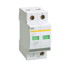 Ограничитель импульсных перенапряжений ОПС1-D 2Р In=5kA Un=230B Im=10kA IEK