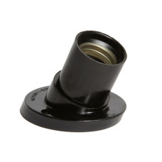 Патрон настенный Е27 карболитовый черный (19436 NLH-BL-W1)