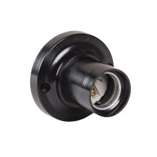 Патрон потолочный Пкб27-04-К21 карболитовый Е27 черный IEK (EPK12-04-01-K01)