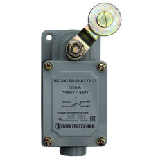 Выключатель концевой ВК-200-БР-11-67У2-21 без сальника ход вправо самовозврат Электротехник/ВК200 (ET051928)