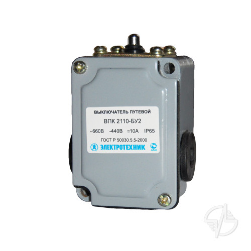 Выключатель путевой ВПК 2110Б У2 IP65 толкатель Электротехник/ВПК (ET000522)