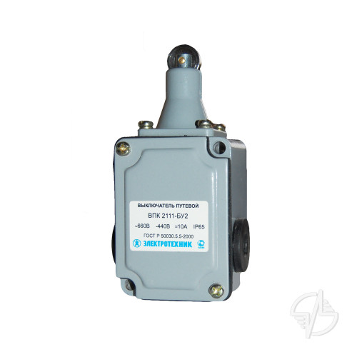 Выключатель путевой ВПК 2111Б У2 IP65 толкатель с роликом Электротехник/ВПК (ET000755)