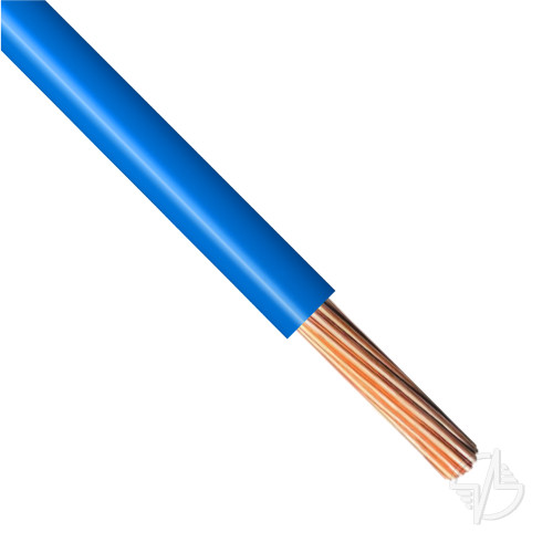 Провод силовой ПуГВ 1х6 синий (голубой) ТРТС многопроволочный