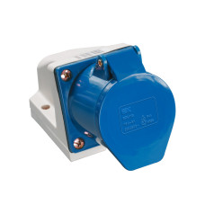 Розетка 113 стационарная 2Р+РЕ 16А 220В IP44 IEK