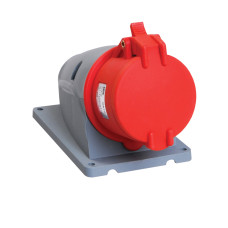 Розетка стационарная ССИ-124 32А-6ч/380-415В 3Р+РЕ IP44 MAGNUM IEK Розетка стационарная ССИ-124 32А-6ч/380-415В 3Р+РЕ IP44 MAGNUM IEK