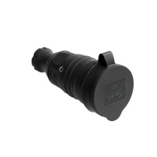 ОМЕГА Розетка переносная каучук 16А 2Р+E IР44 IEK (PKR21-016-2-K02) ОМЕГА Розетка переносная каучук 16А 2Р+E IР44 IEK (PKR21-016-2-K02)