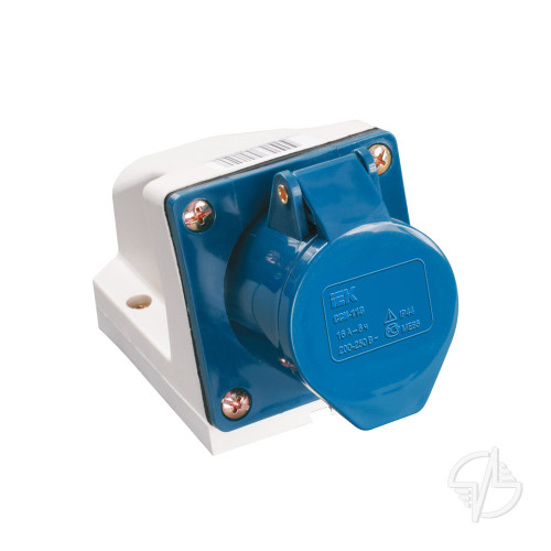 Розетка 123 стационарная 2Р+РЕ 32А 220В IP44 IEK