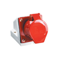 Розетка 124 стационарная 3Р+РЕ 32А 380В IP44 IEK