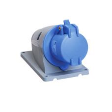 Розетка стационарная ССИ-113 16А-6ч/200-250В 2Р+РЕ IP44 MAGNUM IEK