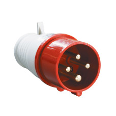 Вилка 014 3Р+РЕ 16А 380В IP44 IEK