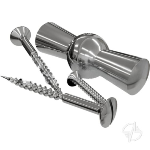 Ручка для поворотного выключателя в комплекте с саморезами, цвет - хром, ТМ "МЕЗОНИНЪ" (GE30001-31)