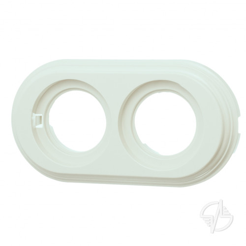 Лизетта Рамка 2-х постовая, пластик, цвет Слоновая кость Bironi (BF1-620-211)