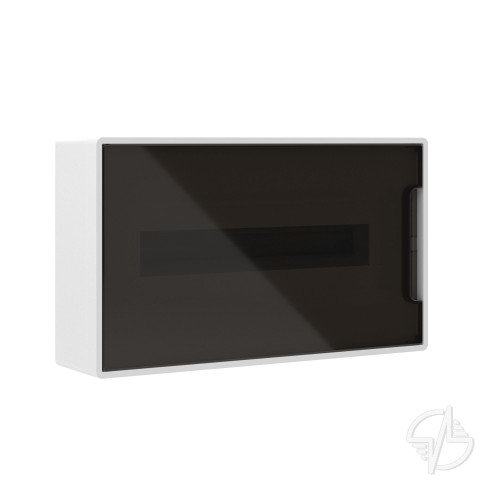 Щиток 18 мод настенный Фрейм (FRAME) белый с тонированной дверцей с 2 шинами PEN на 8 и 10 отв. DKC (F18W1WD)