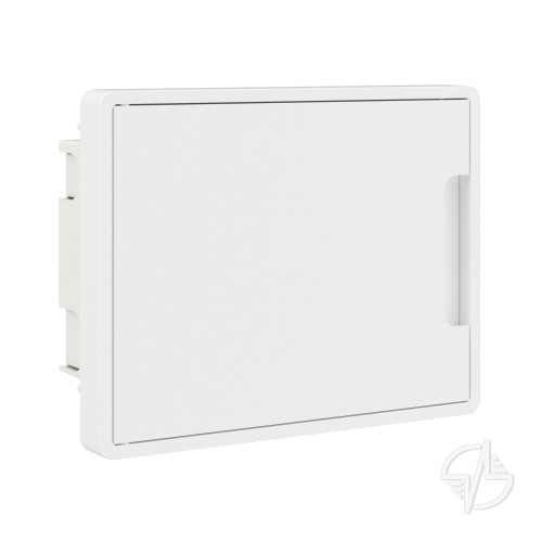 Щиток 8 мод встраиваемый Фрейм (FRAME) белый с белой дверцей с 2 шинами PEN на 6 и 8 отв. DKC (F08B1WW)