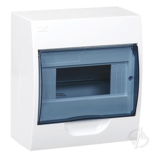 Щит распределительный навесной ЩРн-П-8 IP41 пластиковый белый прозрачная дверь (MKP12-N-08-40-20)