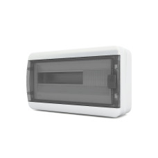 Щит ЩРН-П 18 модулей прозрачная черная дверца IP65 TEKFOR (BNK65-18-1)