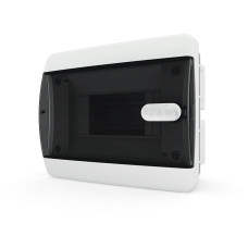 Щит ЩРВ-П на 6 модулей черная прозрачная дверца IP41 TEKFOR (CVK40-06-1)