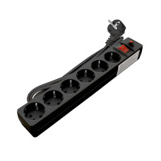 Сетевой фильтр ПВС 3х0.75 черный 1.8м (967U-4001) Сетевой фильтр ПВС 3х0.75 черный 1.8м (967U-4001)