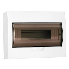 Щит распределительный навесной ЩРн-П-12 IP41 пластиковый белый прозрачная дверь (MKP12-N-12-40-10)