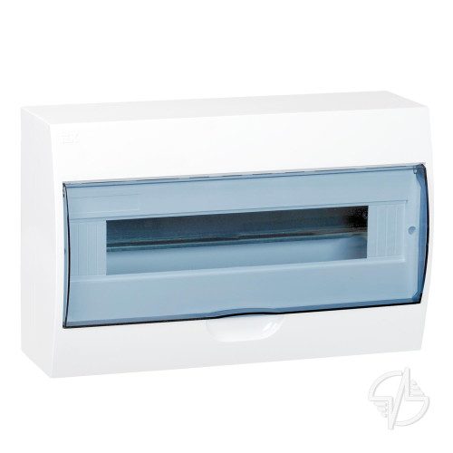 Щит распределительный навесной ЩРн-П-18 IP41 пластиковый белый прозрачная дверь (MKP12-N-18-40-10)