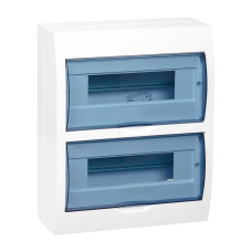 Щит распределительный навесной ЩРн-П-24 IP41 пластиковый белый прозрачная дверь (MKP12-N-24-40-10) Щит распределительный навесной ЩРн-П-24 IP41 пластиковый белый прозрачная дверь (MKP12-N-24-40-10)