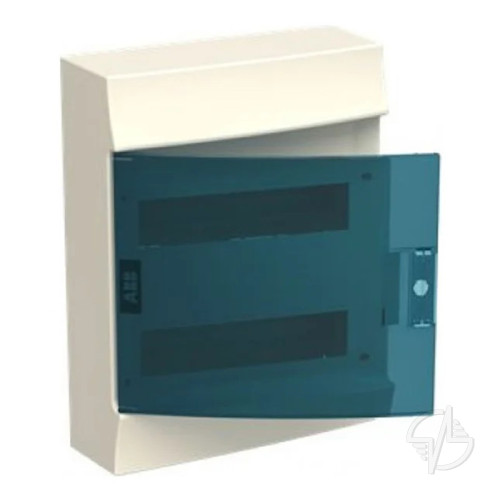 Щит ЩРН-П-24, навесной, пластиковый, зеленая прозрачная дверка, IP40, ABB серия Mistral41 (1SPE007717F0521)