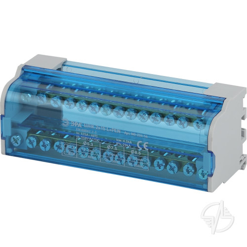 Шины на DIN-рейку в корпусе (кросс-модуль) ШНК 2х15 L+PEN (Б0043932)