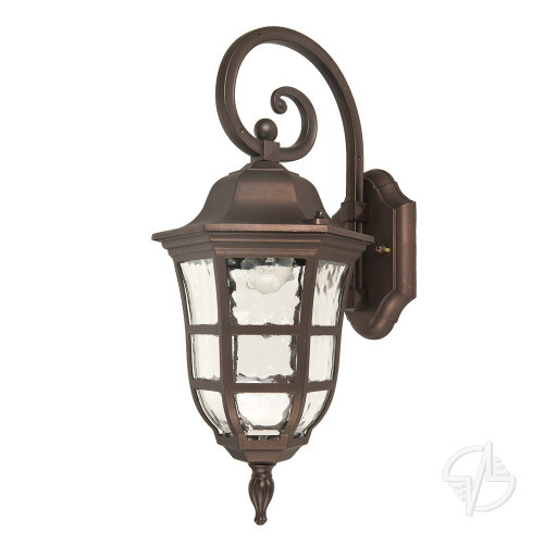 Светильник садово-парковый Feron PL691 на стену вниз 60W 230V E27, коричневый (11696)