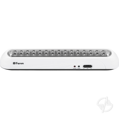 Светильник аккумуляторный, 30 LED AC/DC, белый, EL20 (12901)