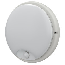 Светильник светодиодный ДБП-12w с датчиком 6500К 800Лм IP54 круглый пластиковый белый (LDPO0-4200D-12-6500-K01)