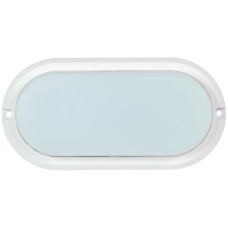 Светильник светодиодный ДБП-12w 4000К 800Лм IP54 овальный пластиковый белый (LDPO0-4012-12-4000-K01)