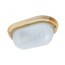 Светильник НББ 03-100-017 Терма 1201 большой овал IP65 матовый корпус дерево липа (1005501028)