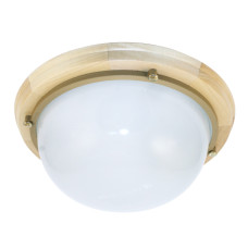 Светильник НББ 03-60-009 Терма 1101 большой круг IP65 матовый корпус дерево липа (1005501026)