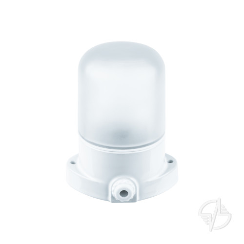 Светильник НПБ-60w термостойкий для бани и сауны прямое основание белый IP54 (61509 NBL-SA1)