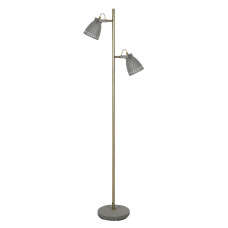 Напольный светильник Camelion New York серый + старая медь (KD-428BF-2 C68)