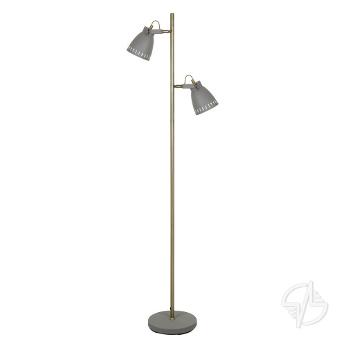 Напольный светильник Camelion New York серый + старая медь (KD-428BF-2 C68)