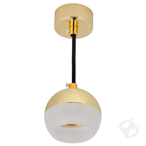 Светильник декоративный 4012 подвесной на потолок под лампу GX53 золото IEK (LT-UCB0-4012-GX53-1-K22)