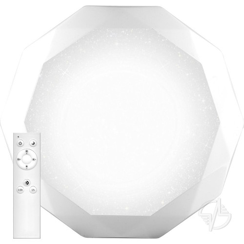 Светодиодный управляемый светильник накладной Feron AL5200 DIAMOND тарелка 70W 3000К-6000K белый (41471)