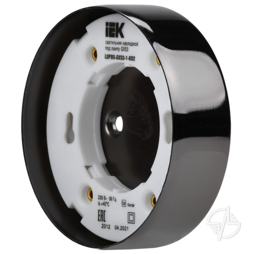 Светильник 4113 накладной под лампу GX53 черный IEK LIGHTING (LUPB0-GX53-1-K02)