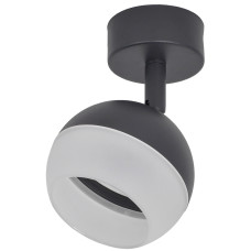 Светильник 4011 накладной настено-потолочный под лампу GX53 черный IEK LIGHTING (LT-USB0-4011-GX53-1-K02)