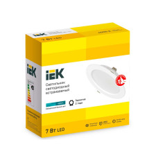 Светильник светодиодный встраиваемый ДВО 1611 белый круг 7Вт 4000К IP20 (LDVO0-1611-07-4000-K01)