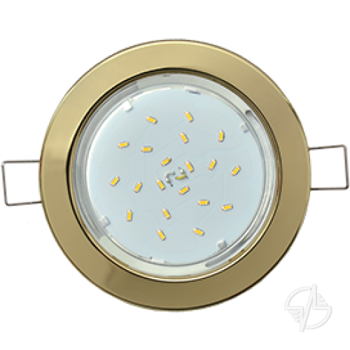 Светильник Ecola GX53-H6 плоский золото 16x101 Light TG5325ECB