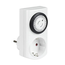 Розетка таймер механическая 30 мин 24ч 48on/of 16A IP20 РТМ-1 IEK (ERT-20-1-16-S-30-0-20-K01)