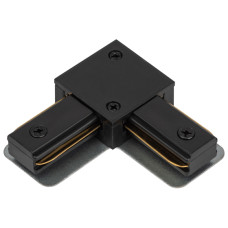 Коннектор TR-1PA-LС-BK L-образный для однофазного шинопровода черный ЭРА (Б0054466)