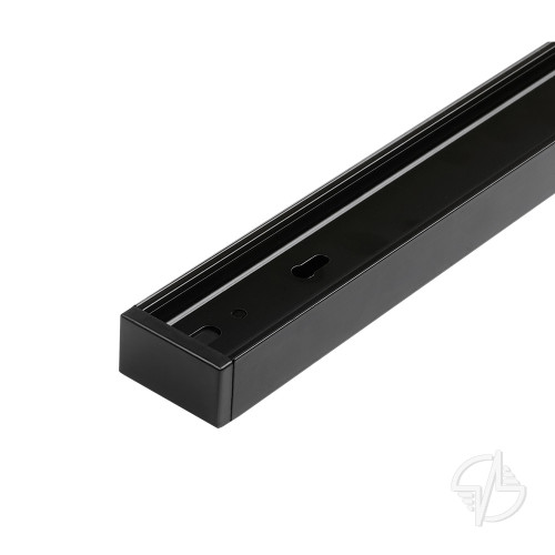 Шинопровод чёрный 1м PTR 1M-BL с токоподводом и заглушкой Jazzway (5026322)