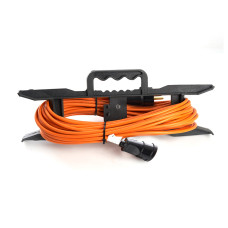 Удлинитель-шнур на рамке 1-местный б/з Stekker, HM02-02-10, 10м, 2*0,75, серия Home, оранжевый (39490)