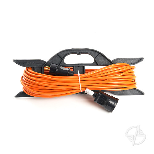 Удлинитель-шнур на рамке 1-местный б/з Stekker, HM02-02-30, 30м, 2*0,75, серия Home, оранжевый (39492)