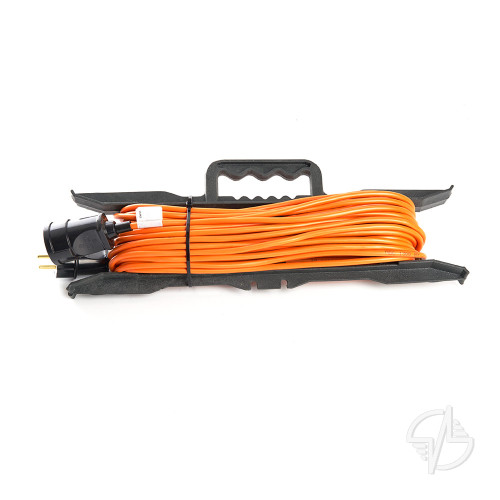 Удлинитель-шнур на рамке 1-местный c/з Stekker, HM02-01-20, 20м, 3*0,75, серия Home, оранжевый (39495)