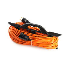 Удлинитель-шнур на рамке 1-местный с/з Stekker, HM05-01-50 (US1), 3*1,5мм2, 50м, 220В, 16А, Home, оранжевый (39634)