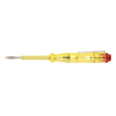 Отвертка индикаторная, желтая ручка 100 - 500 В 140 мм КУРС (56501)